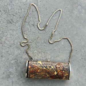 Vintage Debbie Brooks Purse Cowboy Boot Western Crossbody Bag Gold Chain